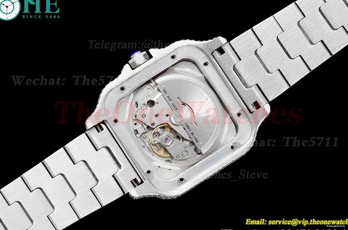 40mm Arab YG MY9015 SS Dia AMG XL Mens 100 Santos SS 0424